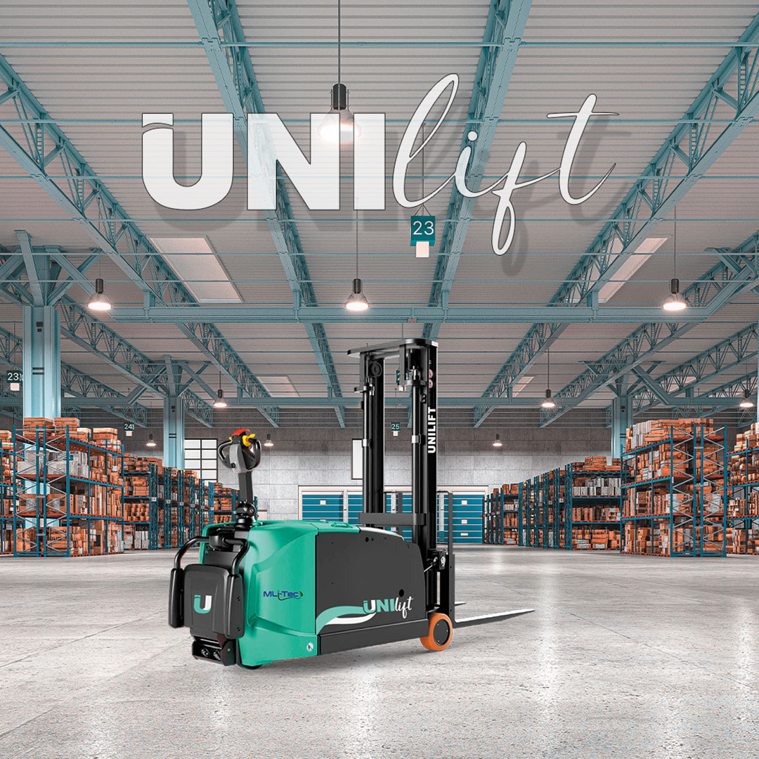 Apilador Eléctrico de Litio US20LI - Elevación de 5 Metros Apilador eléctrico de litio con capacidad de 2.0 toneladas y elevación de 5 metros.